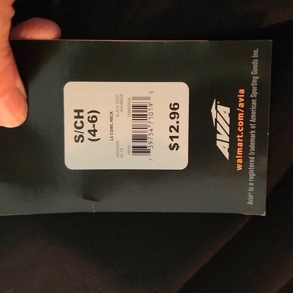 Women's Avia l/s cowl neck top, black,new. - Picture 8 of 8